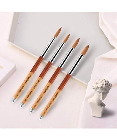 Acrylic Brush #20 Sable Kolinsky - Nail Art & Manicure Tool | Zobelhaar Wood Gel Brush for Acrylic Nails - Buy Online on SooperMarket.com