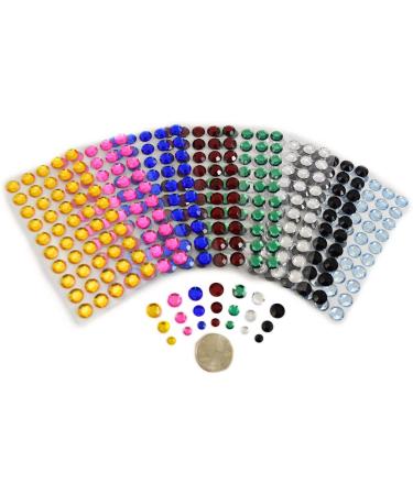 KraftGenius Allstarco 10mm SS48 Purple Amethyst Self Adhesive Acrylic Rhinestones - 250PCS Stick On Body Jewels for DIY Crafts - 5 Sheets - Buy Online on SooperMarket.com