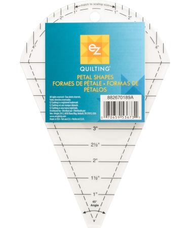 EZ Quilting EZ International 882670189 Petal Shapes Template Yellow