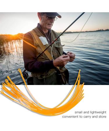 10Pcs Yellow 30LB 50LB Fly Fishing Line Loops Connector - Braided Tackle Accessories for Enhanced Fishing Performance - Buy Online on SooperMarket.com