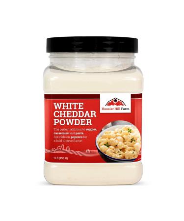 Hoosier Hill Farm Premium White Cheddar Cheese Powder, Natural (1 lb) Gluten Free and rBGH and rBST.free.