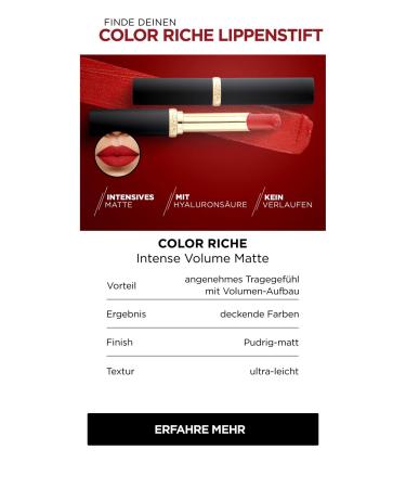 L'Or al Paris Color Riche Intense Volume Matte Lipstick 241 Le Coral Irreverent - Powdery Matte Finish & 16-Hour Wear 1.8g (1 Pack) - Shop Internationally! - Buy Online on SooperMarket.com