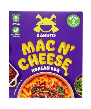 Kabuto Noodles | Mac n' Cheese Big Box Instant Pasta | Macaroni Cheese Hob Meal | 200g | Korean BBQ Cheese Flavour