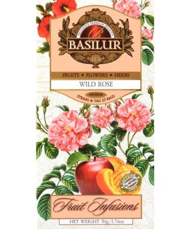 Fruit Infusion - Wild Rose Tea x (4) - 25 Bags Per Box - Traditional Herbal Tea - Buy Online on SooperMarket.com