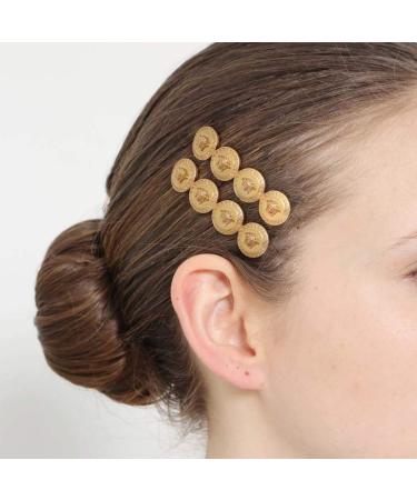 Yalice Gold Coin Bobby Pins Barrettes - Wedding Hair Accessories 2Pcs for Women & Girls - Buy Online on SooperMarket.com