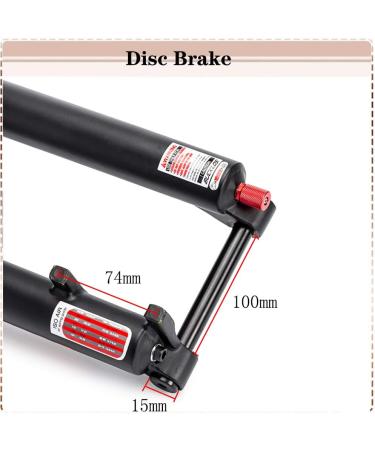 BUCKLOS MTB Fork 120mm Travel | 1-1/8 Straight/Tapered | Rebound Adjust | 15mm Axle | Manual Lockout | Air Shocks | Gold-Straight Tube 27.5 - Buy Online on SooperMarket.com