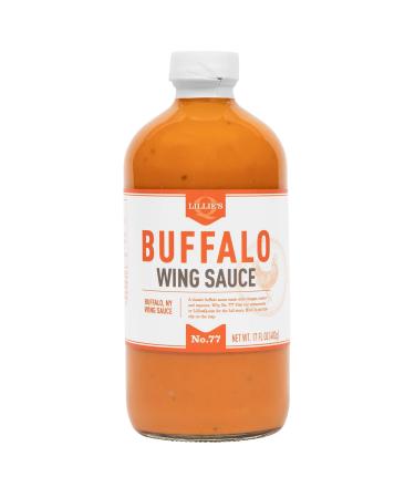 Lillie's Q - Buffalo Wing Sauce, Keto-Friendly, Spicy Flavor with Cayenne & Vinegar, w/ Gluten-Free Ingredients, Smooth Texture, GMO-Free, No High Fructose Corn Syrup (17 oz)