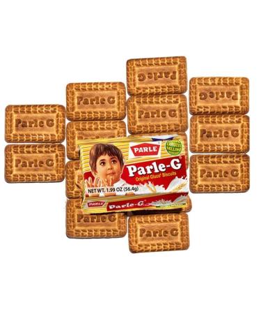 Parle-G Biscuits 2.13 oz - Bulk 48 Pack | Delicious Indian Tea Biscuits - Buy Online on SooperMarket.com