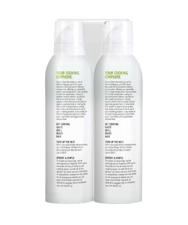 Chosen Foods Avocado Oil Spray 13.5 oz 2 Pack - Keto & Paleo Friendly, Kosher Cooking Spray for Baking, High-Heat Cooking/Frying - Buy Online on SooperMarket.com