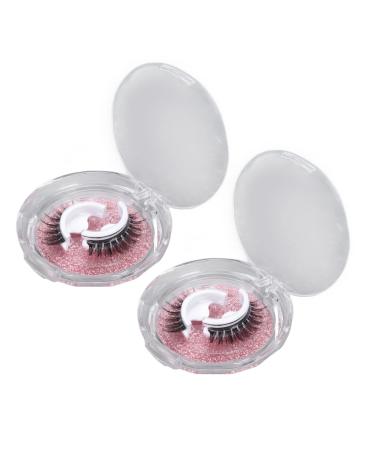 Natural False Eyelashes Wispy Natural Fake Lashes ABS Fiber 1 Pairs Cat Eye Lashes for Parties Weddings Birthday Gifts