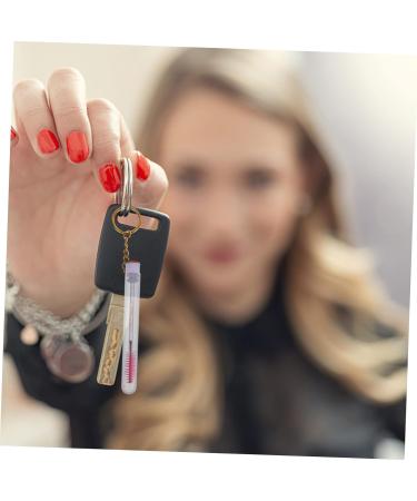 PLAFOPE 10 Pcs Keychain Mascara Brush Empty Mascara Wand Eyelash Brush with Tube Empty Mascara Container - Buy Online on SooperMarket.com