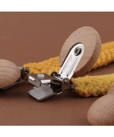 WT-DJJK Crochet Pacifier Chain | BPA-Free Baby Clip Holder - Woven Cotton Rope Teething Toy - Buy Online on SooperMarket.com