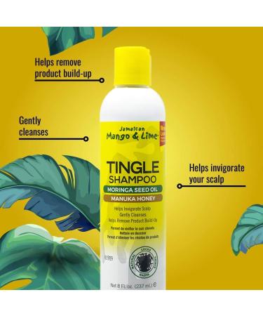 Jamaican Mango & Lime Tingle Shampoo 8 oz - Refreshing Cleanser for Hair - Buy Online on SooperMarket.com