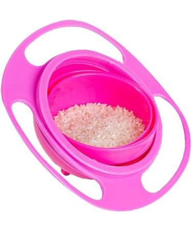 FORUMALL Non Spill Toddler Gyro Bowl - 360 Rotating Kids Feeding Bowl (Pink) - Buy Online on SooperMarket.com