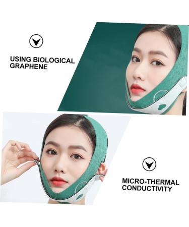 WOONEKY 1pc Thin Face Belt Face Lifting Belt Lift Mask Tightening Band Strap Graphene Green 60X10.5X1cm Green - Buy Online on SooperMarket.com