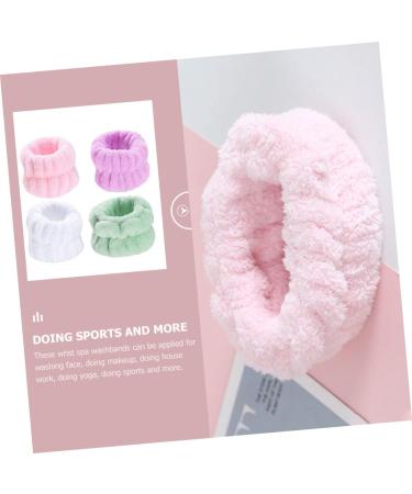 Healeved 4 Pairs Wristband Bow Washing Headband Wrist Washband Shower Hair Band Makeup Sweatband Washing Hair Band Wrist Bands Beauty Headband Supple Wrist Strap Miss Plush Jewelry Soft - Buy Online on SooperMarket.com