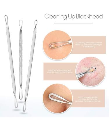 Teenitor 7 in 1 Pimple Blackhead Remover Extractor Tool Kit - Professional Acne Treatment for Nose and Face Skin - Buy Online on SooperMarket.com