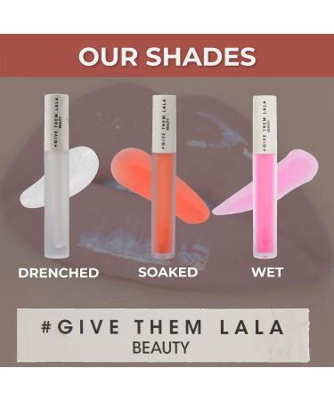 GIVE THEM LALA Drenched Lip Quencher - Moisturizing Clear Lip Gloss by Lala Kent | Cruelty-Free Lip Oil for Hydrated Lips - Buy Online on SooperMarket.com