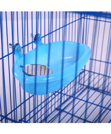 QBLEEV Bird Baths Tub with Mirror - Parrot Birdbath Shower Accessories for Small Birds and Parrots - Buy Online on SooperMarket.com