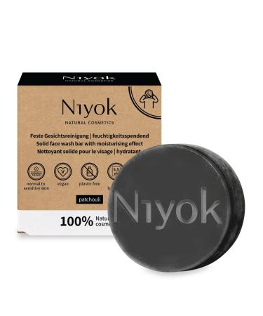 Natural Cosmetics Solid Moisturizing Face Wash Bar For Normal to Sensitive Skin Patchouli Scent 80g
