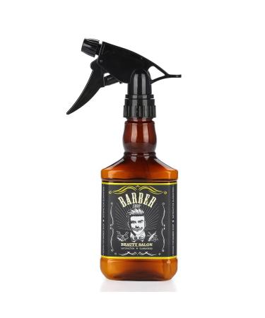 300ml Hairdressing Spray Bottle Salon Barber Hair Tools Mist Water Sprayer for Hairdressing Skin Care Watering Plants(Brown)