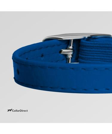 Collardirect Leather Cat Neck Band - Safety Collar with Elastic Belt & Bell | Adjustable 23-28 cm | Available in Black Blue Red Orange Green Pink - Buy Online on SooperMarket.com