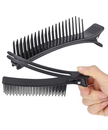2Pcs Black Hair Styling Clips - Salon Sectioning Hairpins for Hairdressing - Buy Online on SooperMarket.com