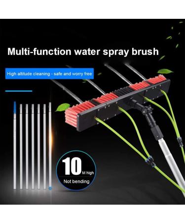 Window Cleaning Pole Water Fed Telesbrush Window Cleaner Kit Extendable Cleaner for Cleaner Outdoor Window and Conservatory Roof/Black/3M 55cm Brush Head 5M/17FT - Buy Online on SooperMarket.com