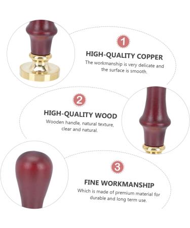 MUSISALY 3 Pcs Dispensing Plate Tool Espresso Hand Tamper Pressing Seal Mold Eye Makeup Tool Wooden Handle - Buy Online on SooperMarket.com