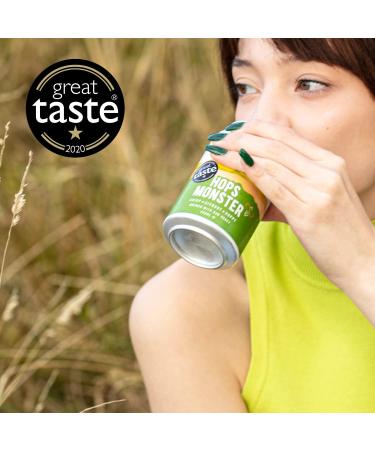 Nunc Jun-Kombucha Hops Monster (12 x 330ml) - Premium Non-Alcoholic Beer Alternative - Gut Health & Refreshing Drink - Gluten Free - Buy Online on SooperMarket.com