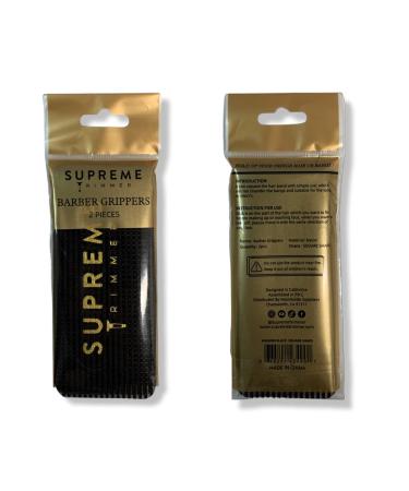Supreme Trimmer Barber Grippers - Hair Holders for Barbers, Stylists, and Makeup Artists - 2PK (Black/Gold Rectangle) - Buy Online on SooperMarket.com