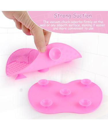 Silicone Sponge Brush Mat for Cosmetics with Suction Cup Cleaning Make Up Tool Silicone Silicone Pad for Makeup Brushes for Cleaning Makeup Brushes - Buy Online on SooperMarket.com