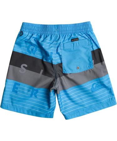 Quiksilver Boys Word Block Volley Youth 15 Boardshorts - XS Blue | Shop Internationally - Buy Online on SooperMarket.com