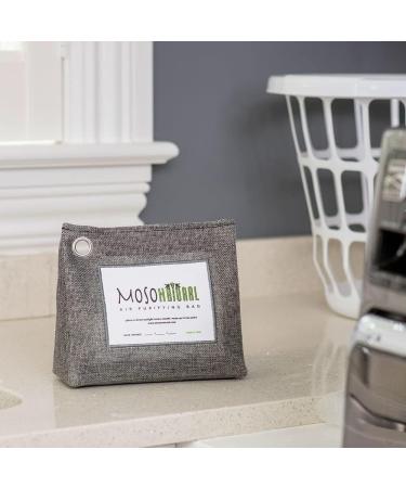 Moso Natural Air Purifying Bag 300g - Scent Free Odor Eliminator for Closets, Bathrooms, Laundry Rooms & Pet Areas - Premium Bamboo Charcoal Absorber - Freestanding Design - 1 Pack - Buy Online on SooperMarket.com