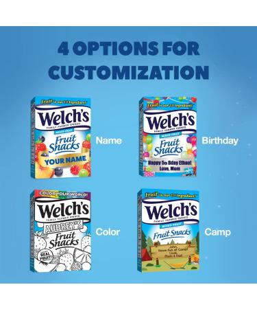 Custom Welch's Fruit Snacks Box - Gluten Free Mixed Fruit 0.9 oz Individual Bags (40 Pack) - Buy Online on SooperMarket.com