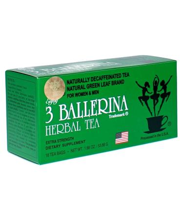 Ballerina Tea Drink Extra Strength - 36 Count x 2 and 18 Count x 2 Pack - Natural Weight Loss and Detox Tea - Buy Online on SooperMarket.com