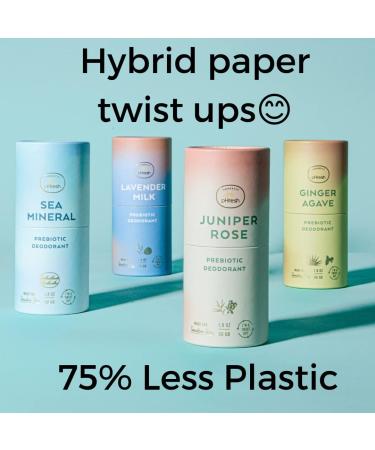 Honestly pHresh Natural Biodegradable Paper Twist Up Prebiotic Deodorant Ginger Agave 1.8 Oz Baking Soda & Aluminum Free Safe for Sensitive Skin 24 Hour Odor Protection Vanilla - Buy Online on SooperMarket.com
