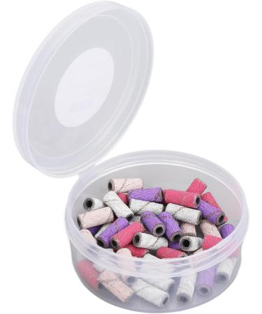 Nail Sanding Bands Dead Skin Removal Multiple Sizes Smoothing Nail Art Sanding Bands with Storage Box for Manicure (Colorful) - Buy Online on SooperMarket.com