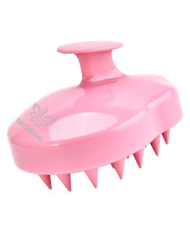 Hair Scalp Massager Shampoo Brush,Soft Silicone Hair Brush for Wet Dry Oily Curly Straight Thick Thin Rough Long Short Natural Men Women Kids Pets Hair Care Tools(Pink