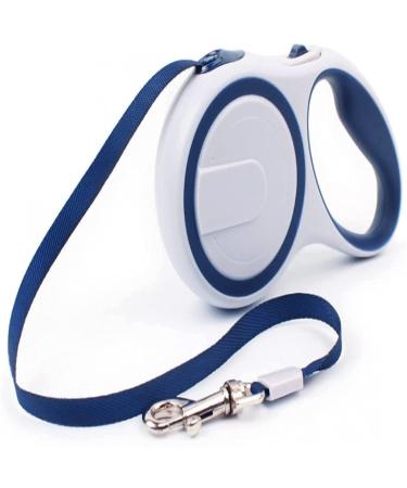 Hycyyfc roller linen 3/5m dog leash for small & large dogs dog leash extendable with a comfortable handle puppy cat belt leash roller leash pull-out robust training line adjustable blue 5m