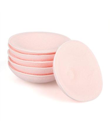 Washable Breast Pad Asixx Reusable Soft Cotton Nursing Pad Stereo 3D Cup Type Absorbent Breastfeeding Pad for Women 6-Pack