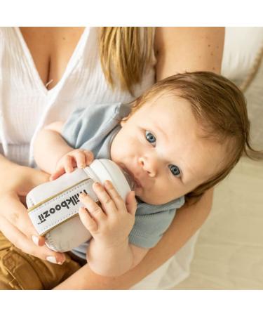 Milkboozii 4oz to 5oz Baby Glass Bottle Sleeve Reusable with Handle Neoprene Holder Moisture  Non-Slip Grip Insulator Covers for Natural Philips Avent Bottle (C   Wide Neck  White Marble) C - Wide Neck White Marble - Buy Online on SooperMarket.com