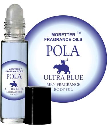 Pola Ultra Blue Cologne Body Oil for Men (10ml Roll On) by MoBetter Fragrance Oils