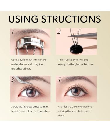 Durable DIY Cluster Lash Glue 3-4 Sec Drying | Low Humidity Eyelash Adhesive 0.1fl.oz | Gentle on Sensitive Eyes - Buy Online on SooperMarket.com