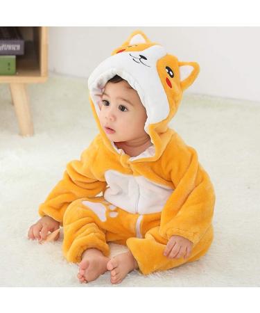COOKY.D Unisex Winter Hooded Romper Jumpsuit | Dog Design | 6-12 Months - Buy Online on SooperMarket.com