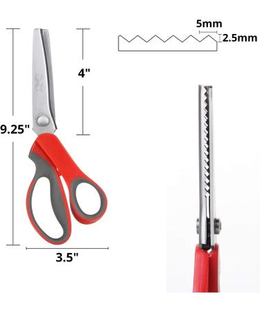 Mr. Pen Pinking Shears - Zig Zag Scissors for Fabric, Decorative Edge Sewing Scissors with Designs - Buy Online on SooperMarket.com