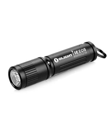 Olight i3e EOS Mini LED flashlight key riper 90 lumen and 44m range small flashlight keychain handlamp waterproof IPX8 AAA battery for camping hiking black