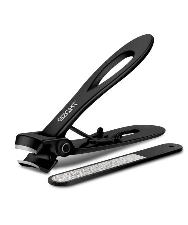 SZQHT Ultra Wide Jaw Opening Nail Clippers Set Toenail Clippers for Thick Nails Cutter for Ingrown Manicure,Pedicure,Men & Women Big(Black)