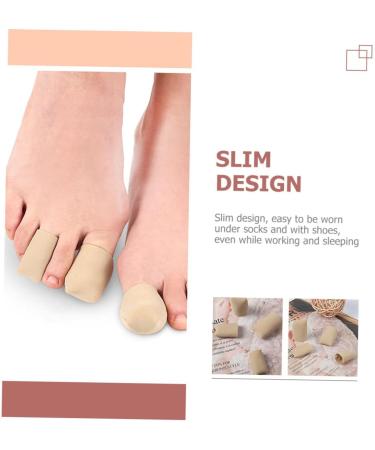 Healeved 2pcs Toe Tabs Protective Case - Moisturizing Toe Covers for Sports - Gel Toe Protective Sleeves 2.6x4cm - Buy Online on SooperMarket.com