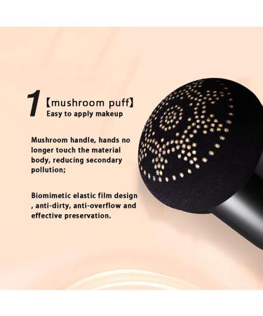 Mushroom Head Air Cushion BB Cream CC Cream Foundation + Makeup Sponge | Long-lasting, Waterproof, Natural Moisturizing Concealer - Buy Online on SooperMarket.com